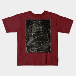 Oak Island Treasure Map Kids T-Shirt